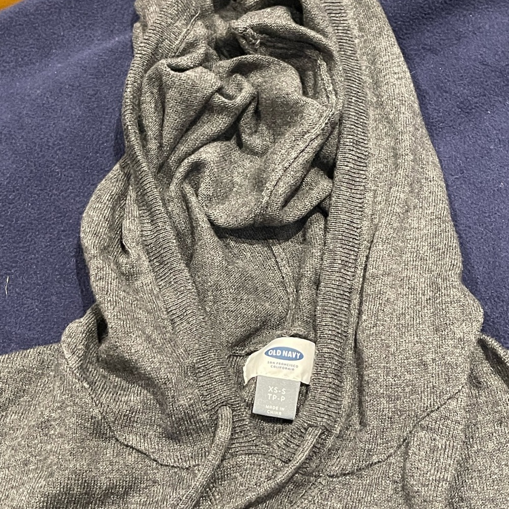Old Navy Men's Gray Crewneck Hoodie Sweater - Picture 3 of 5